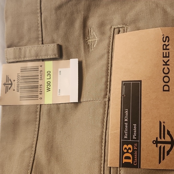 Dockers Tan Chinos Classic Straight-Leg Pants - Picture 3 of 4